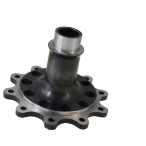 Import placeholder for 2184 is a machined metal flange featuring a cylindrical shaft and multiple evenly spaced bolt holes on the outer edge, designed for mechanical or automotive applications.